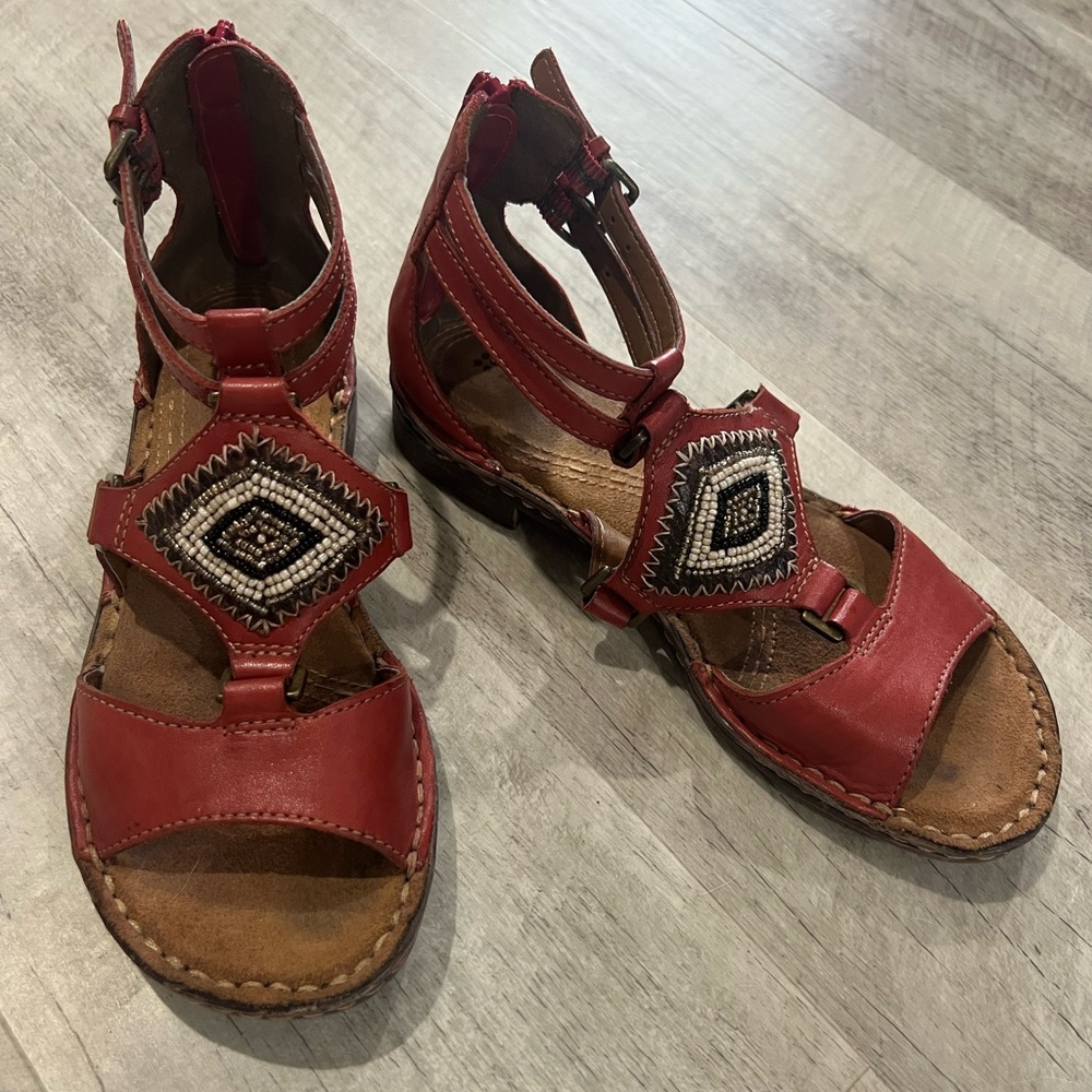 Comfortable and colorful beaded sandals by Naturalizer